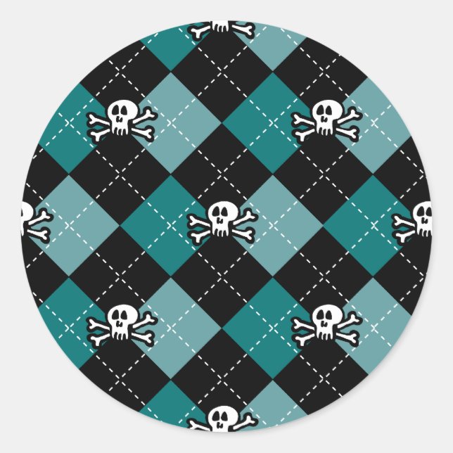 Skullgyle Classic Round Sticker (Front)