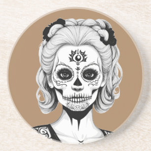 SKULLHEAD WOMAN COASTER