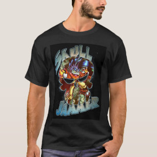 skulljammer skull shirt on black
