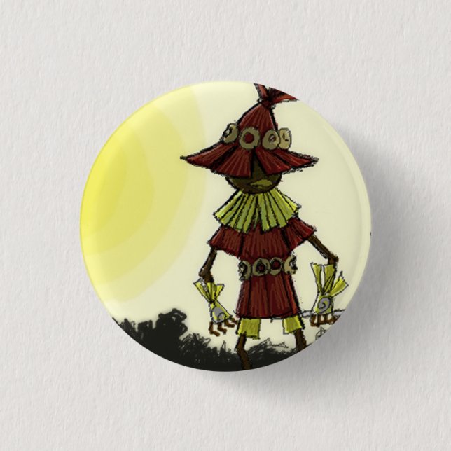 Skullkid Leafs the Forest 1 Inch Round Button (Front)