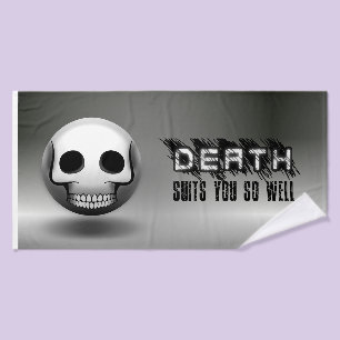 Skullmoji bath towel