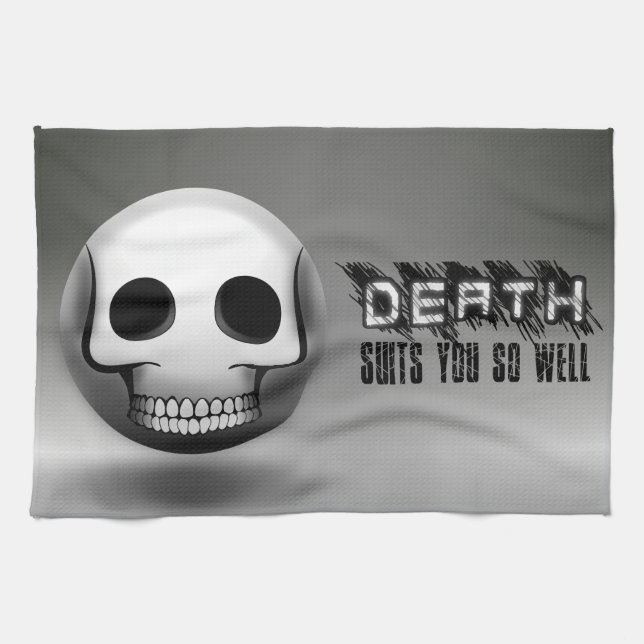 Skullmoji Kitchen Linen Towel (Horizontal)