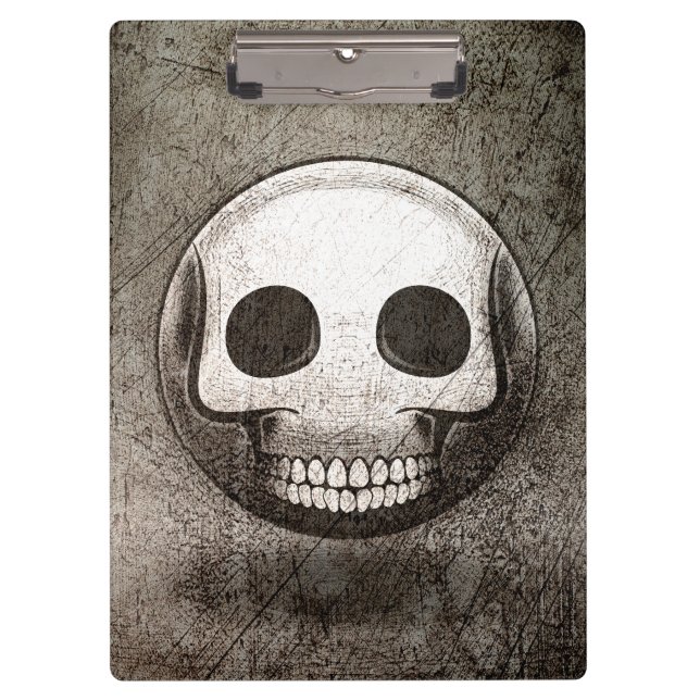 Skullmoji Vintage Block Clipboard (Front)