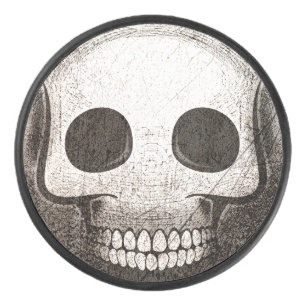 Skullmoji Vintage Hockey Plate Puck