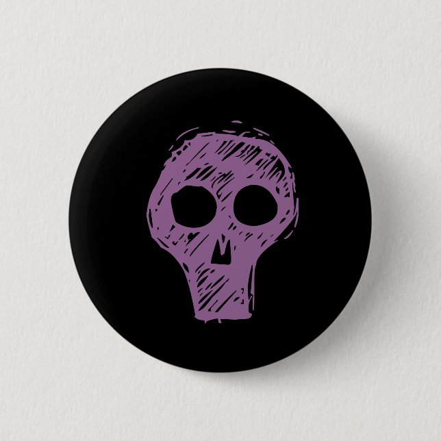 Skulls 2 Inch Round Button (Front)