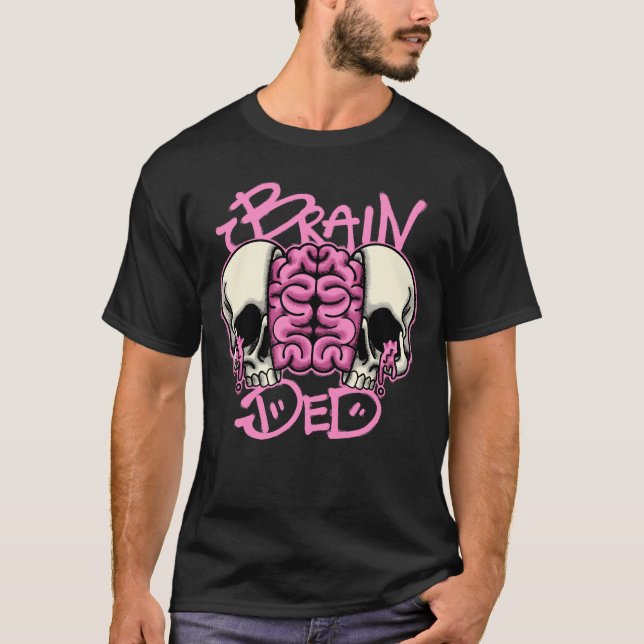 Skulls and Brain streetwear  T-Shirt (Front)