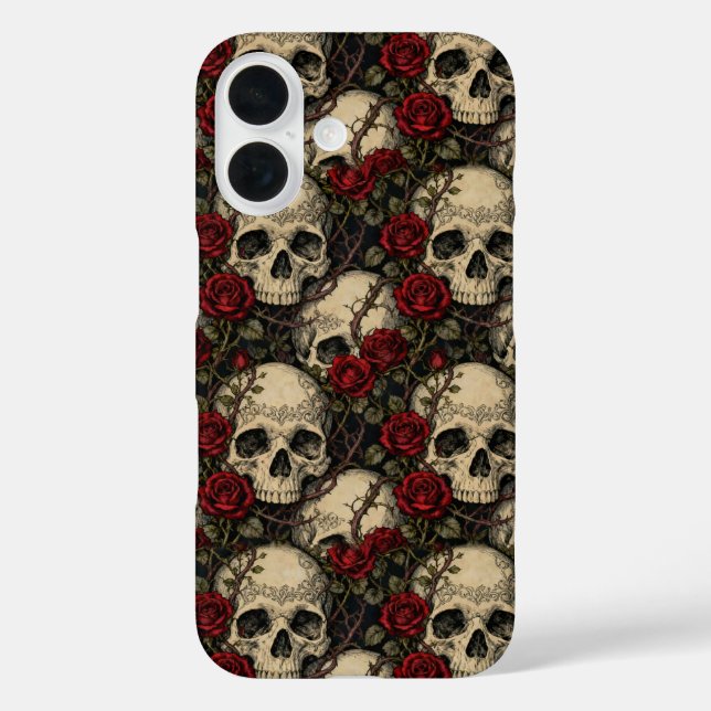 Skulls and Briar Rose Case-Mate iPhone Case (Back)