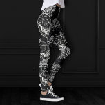 Skulls and Chalk Roses | Gothic Glam Funky Grunge Leggings<br><div class="desc">#abstractart Funky 90s gothic grunge in a seamless pattern of distressed chalk sugar skulls and roses on a crushed velvet chalkboard texture background inspired by Halloween and Mexican Day of the Dead (dia de los muertos). The modern contemporary mixed medium design adds the perfect pop of colour and personal style....</div>