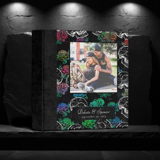 Skulls and Dark Roses | Funky Glam Ombre Album Binder (Creator Uploaded)