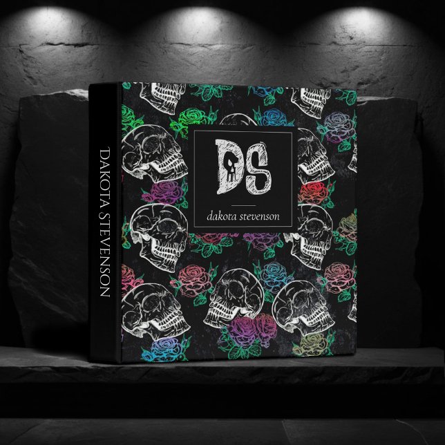 Skulls and Dark Roses | Funky Glam Ombre Branding Binder (Creator Uploaded)