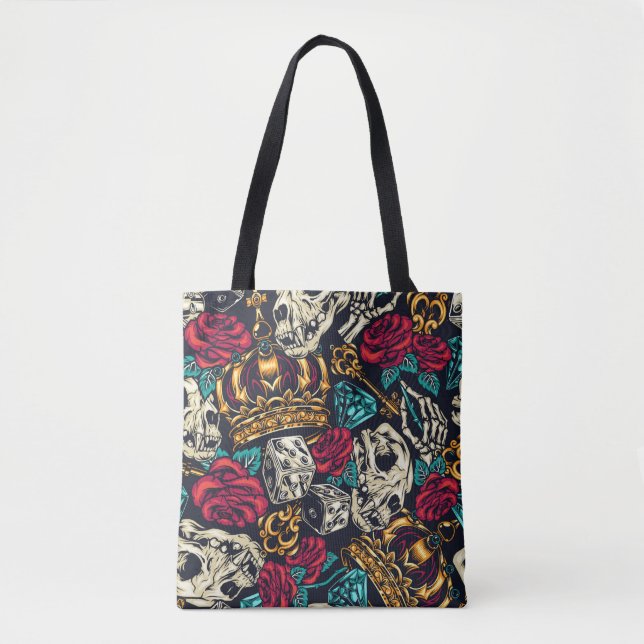 Skulls And Diamonds Tote Bag (Front)