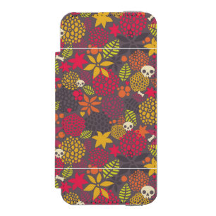Skulls and flowers. incipio watson™ iPhone 5 wallet case