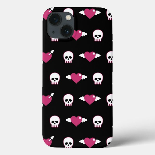 Skulls and hearts Case-Mate iPhone case (Back)