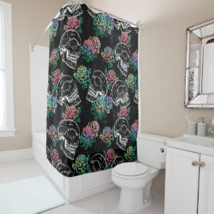 Skulls and Ombre Roses   Gothic Glam Pastel Grunge