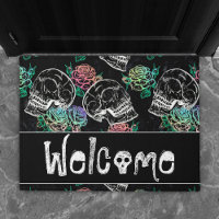 Skulls and Ombre Roses | Gothic Glam Welcome