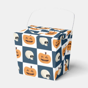 Skulls and Pumpkins Checks Favor Box