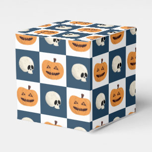 Skulls and Pumpkins Checks Favor Box
