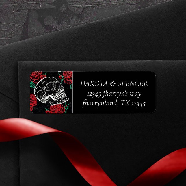 Skulls and Red Roses | Modern Gothic Glam Address (Creator Uploaded)