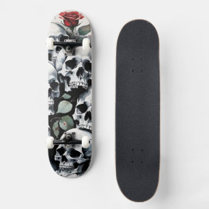 Skulls and Roses Skateboard