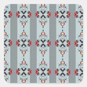 Skulls and spiders stickers