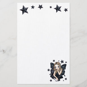 Skulls and Stars gothic fairy Stationery