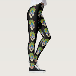 Skulls and Succulents Leggings