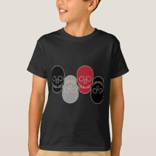 Skulls - Bat Black and Bone White T-Shirt