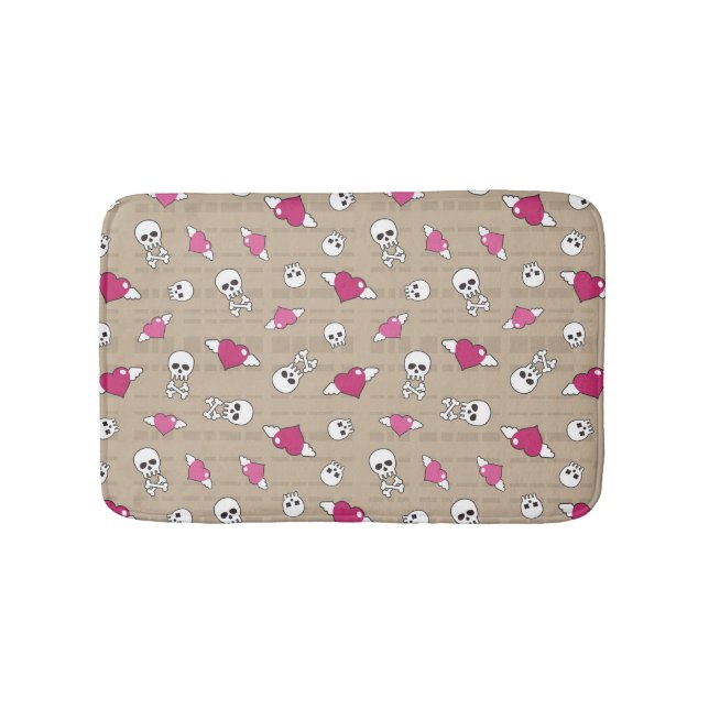 Skulls Bath Mat (Front)