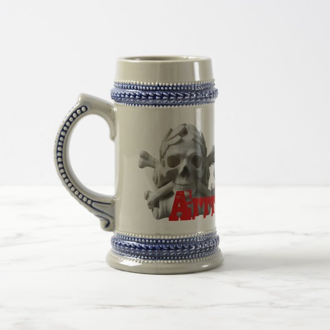 Skulls & Bones Pirate Skeleton Mug/ Stein (Left)