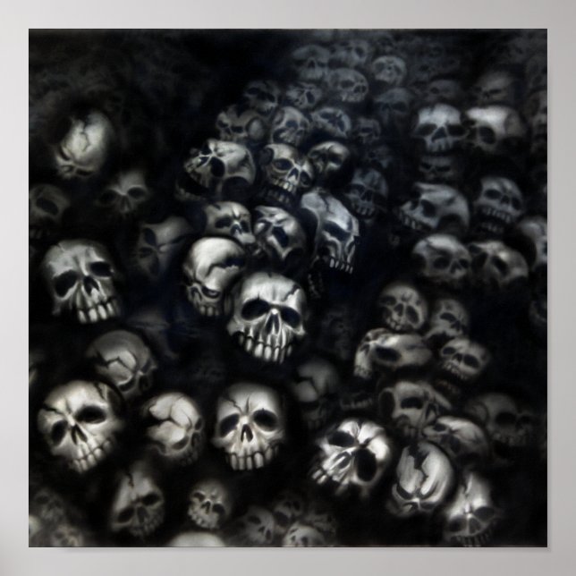 Skulls canvas poster (Front)