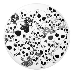 Skulls Ceramic Knob