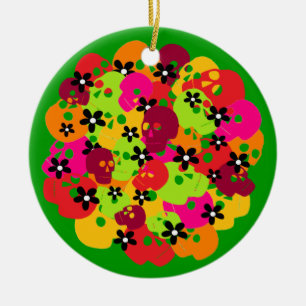 Skulls Ceramic Ornament
