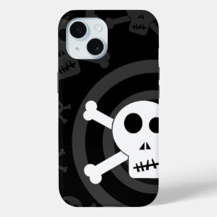 =[ Skulls & Crossbones ]=  iPhone 15 Case