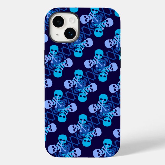 Skulls & Crossbones Pattern Case-Mate iPhone Case (Back)