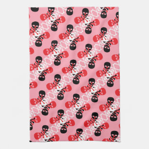 Skulls & Crossbones Pattern Kitchen Towel