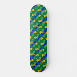Skulls & Crossbones Pattern Skateboard