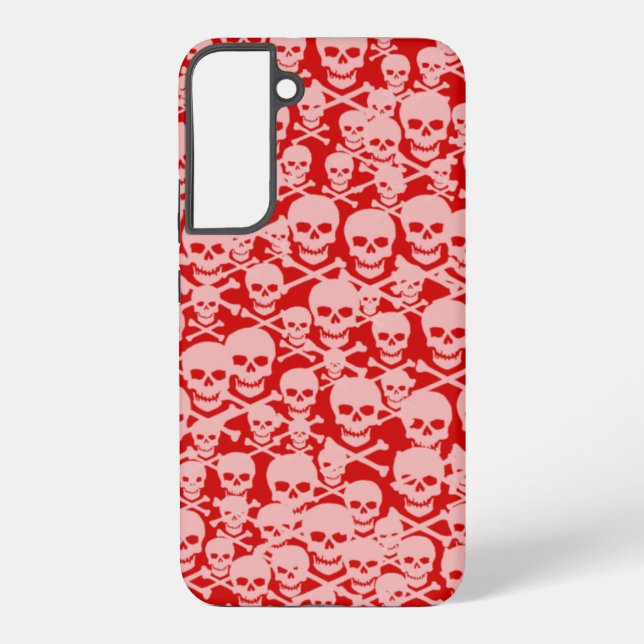 Skulls & Crossbones Samsung Galaxy S22+ Case (Back)