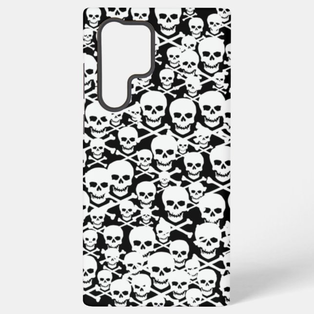 Skulls & Crossbones Samsung Galaxy S22 Ultra Case (Back)