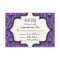 Skulls damask Halloween wedding RSVP card