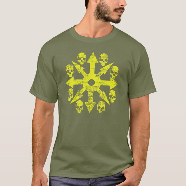 Skulls Distressed T-Shirt (Front)
