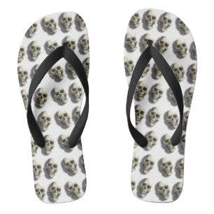 Skulls Flip Flops