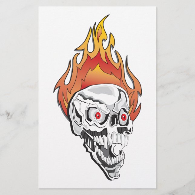 Skulls-for-Cafe-Press-1- Stationery (Front)