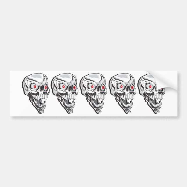 Skulls-for-Cafe-Press-2- Bumper Sticker (Front)