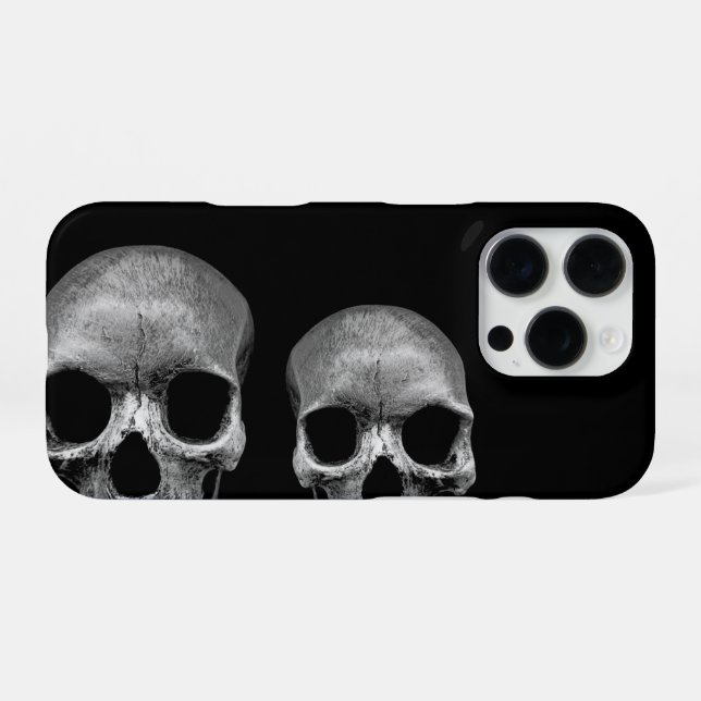 Skulls - Funny iPhone Case (Back Horizontal)