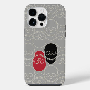 Skulls - Ghost Grey and Bone White  iPhone 14 Pro Max Case
