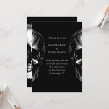 Skulls Gothic Wedding Invitation