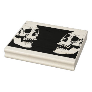 Skulls - Halloween card making Rubber Stamp