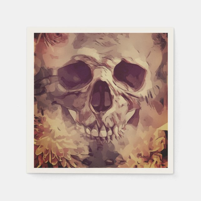 Skulls Halloween Napkin (Front)