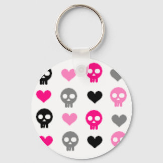 Skulls & Hearts Keychain