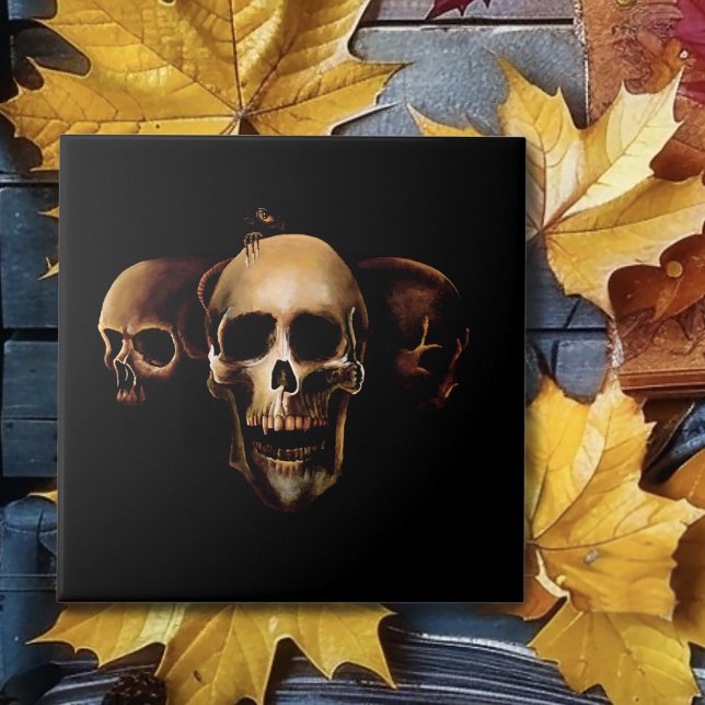 Skulls Human Black Tile (Creator Uploaded)